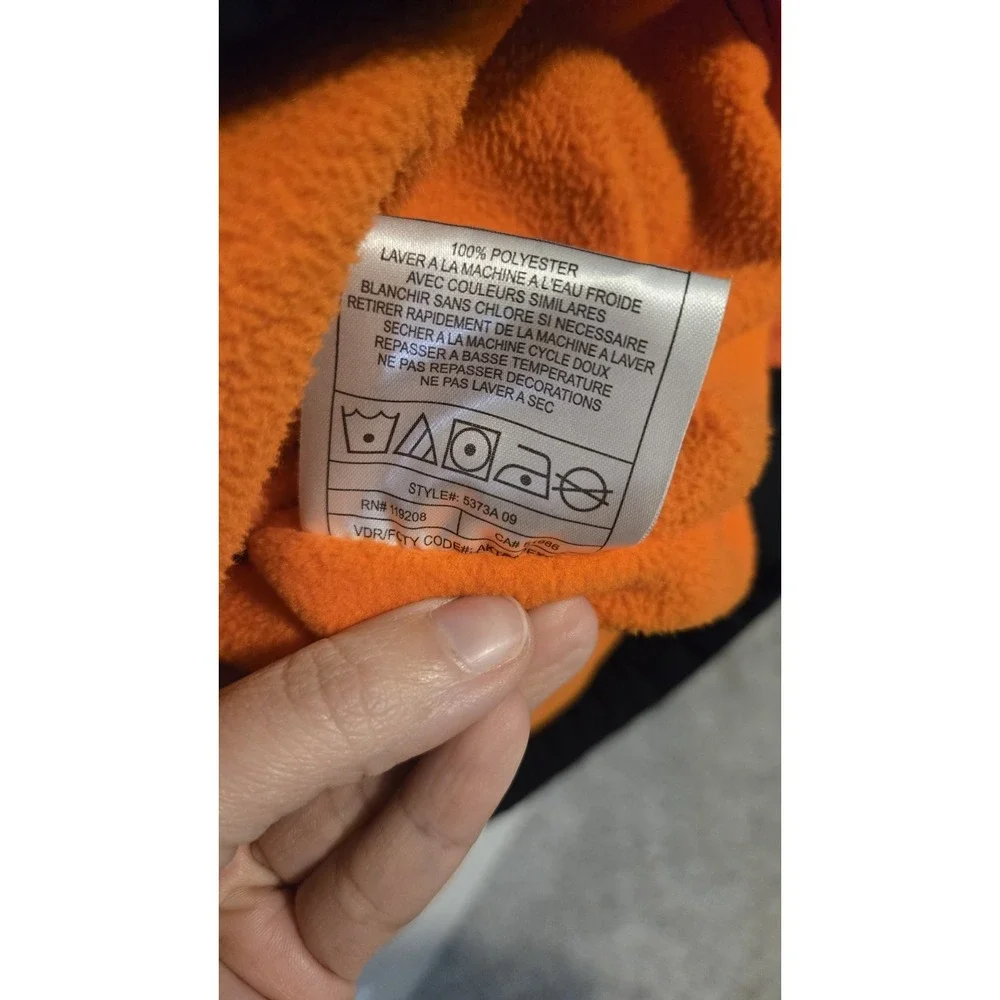 Reebok Chicago Bears NFL Team Apparel Jacket Men's L Navy Orange Fleece Line Y2K
